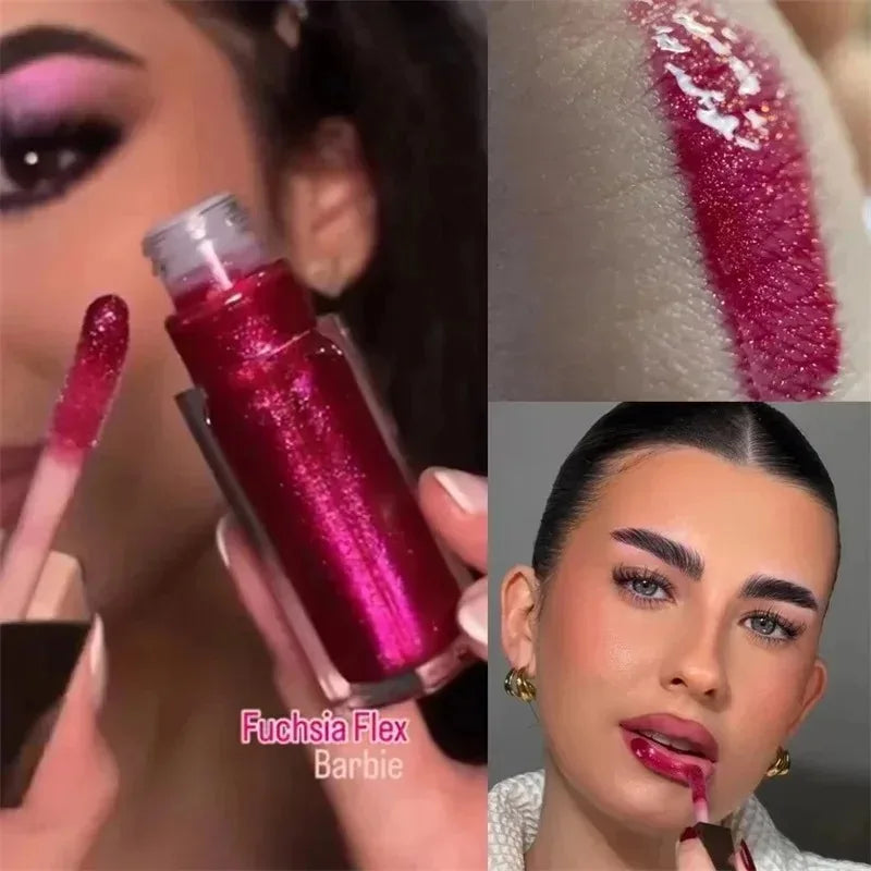 Sley-Fashion Popular Fenty Beauty Makeup Transparent Lip Glaze Color Mirror Shine Glitter Lip Gloss Balm Sexy Lip Plumper Cosmetics