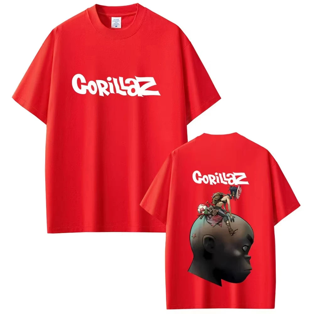 Sley Band Gorillaz Graphic T-shirts Men Women Hip Hop Punk Fashion Streetwear Men's Fashion Retro Gothic Short Sleeve T Shirts