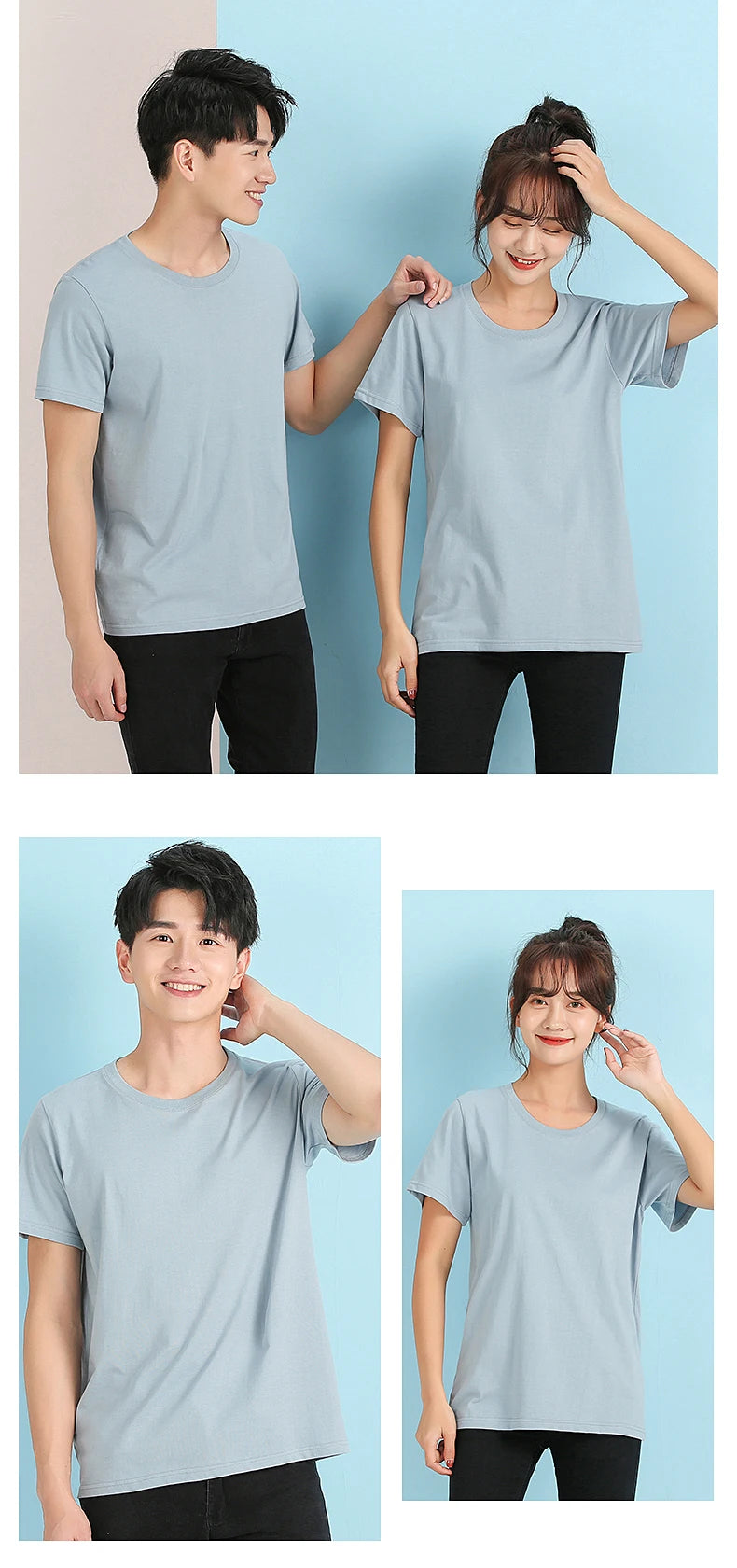 Sley T Shirt Print Logo Women For Men Custom 100% Cotton Advertising Activities Company Friend Gathering Dinner Party Diy Photo Team