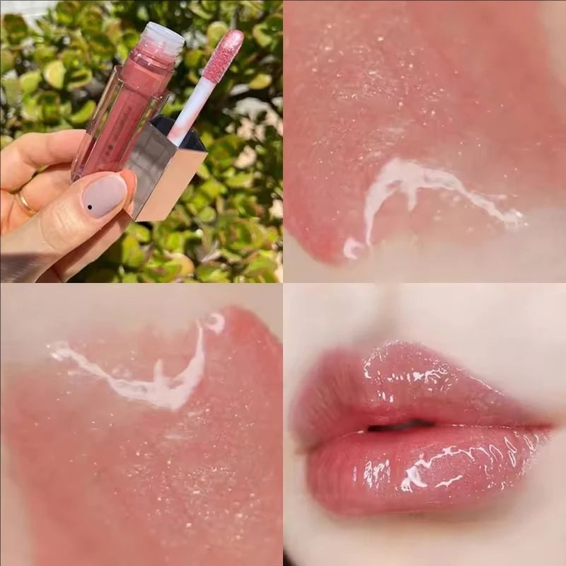 Sley-Fashion Popular Fenty Beauty Makeup Transparent Lip Glaze Color Mirror Shine Glitter Lip Gloss Balm Sexy Lip Plumper Cosmetics
