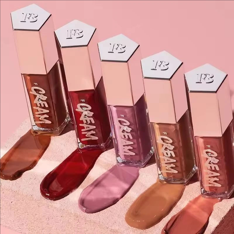 Sley-Fashion Popular Fenty Beauty Makeup Transparent Lip Glaze Color Mirror Shine Glitter Lip Gloss Balm Sexy Lip Plumper Cosmetics