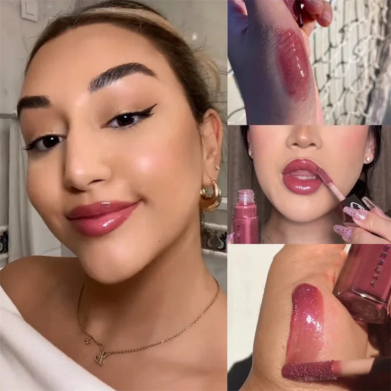 Fenty Beauty-Sley Lip Glaze Color Mirror Shine Glitter Lip Gloss Balm Sexy Lip Plumper Liquid Lipstick Makeup