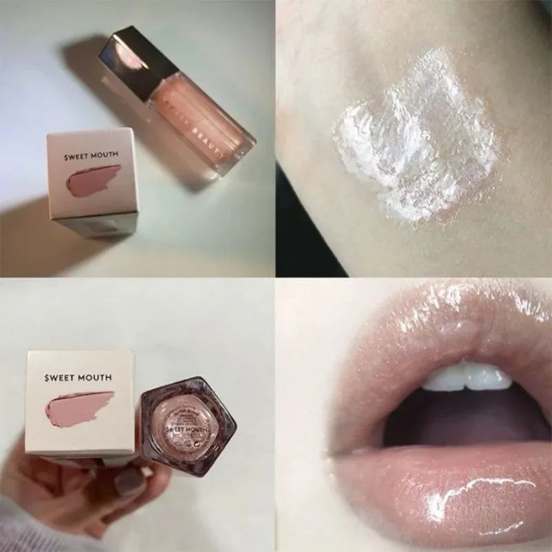 Sley-Beauty Lip Gloss Lipstick Water Gloss Highlight Mirror FUSSY HEAT RIRI Sparkling Charming Moisturizing Lip Care Cosmetics