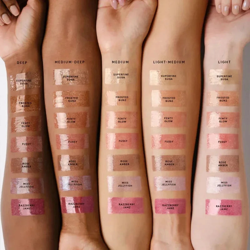 Sley Lipstick Waterproof Long-lasting Makeup Fenty Glow Hot Chocolit RIRI Hot Cherry Lip Gloss Naturally Brightens Lip Color