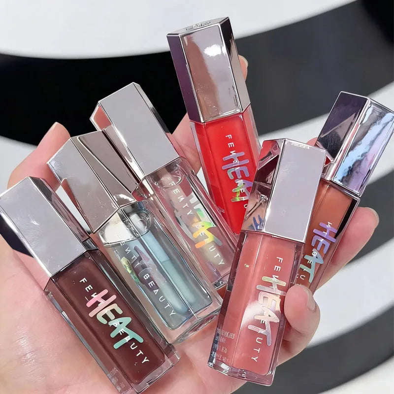 Sley Lipstick Waterproof Long-lasting Makeup Fenty Glow Hot Chocolit RIRI Hot Cherry Lip Gloss Naturally Brightens Lip Color
