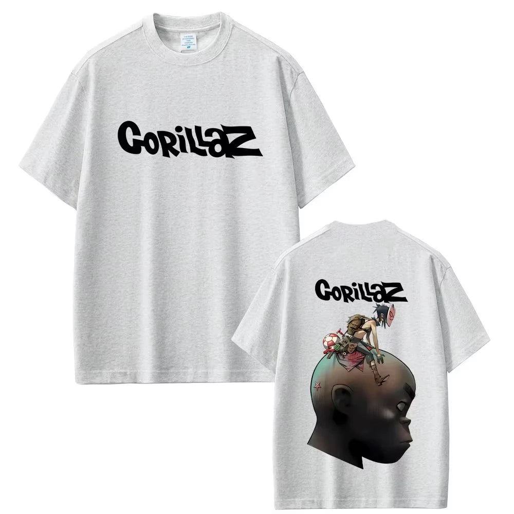 Sley Band Gorillaz Graphic T-shirts Men Women Hip Hop Punk Fashion Streetwear Men's Fashion Retro Gothic Short Sleeve T Shirts