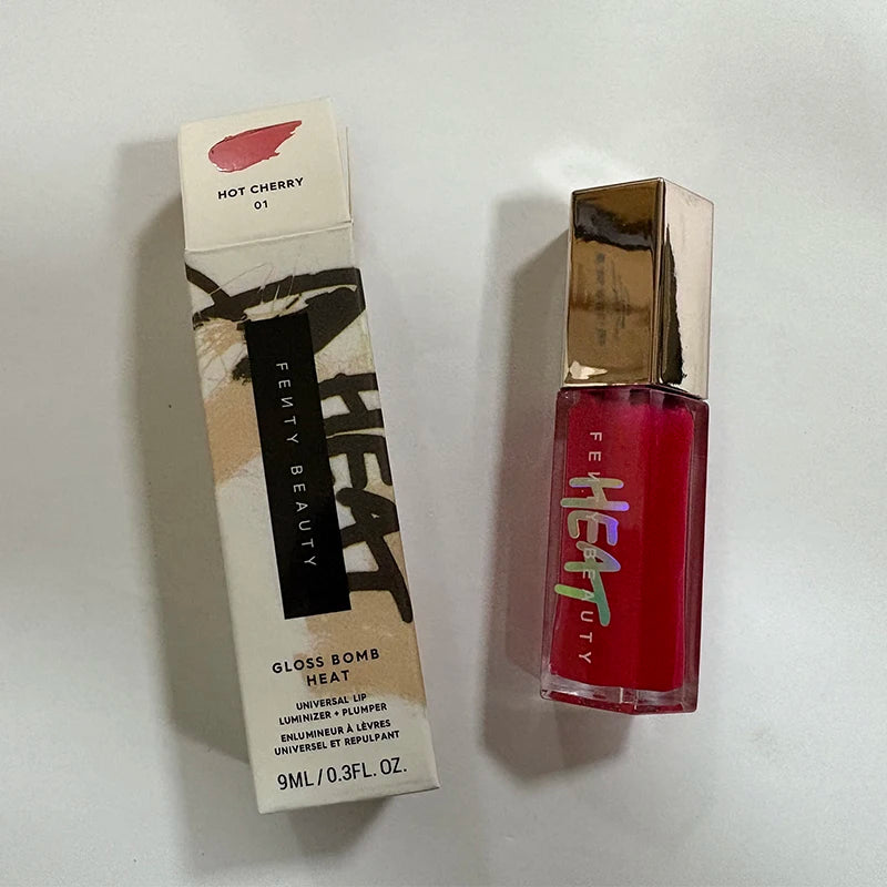 Sley- Beauty Lip Glaze Fuchsia Flex Moisturizing Sequins Lipstick Full Lip Makeup Beginner Transparent Lipstick Female Cosmetics