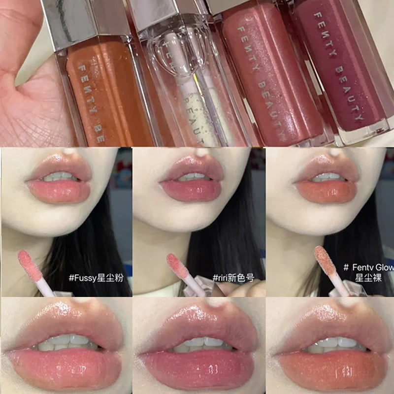 Sley Beauty Gloss Bomb Lip Glaze Multi-color Moisten Shine Glitter Lip Plumper Makeup Beginner Liquid Lipstick Makeup Cosmetics