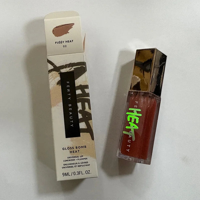 Sley- Beauty Lip Glaze Fuchsia Flex Moisturizing Sequins Lipstick Full Lip Makeup Beginner Transparent Lipstick Female Cosmetics