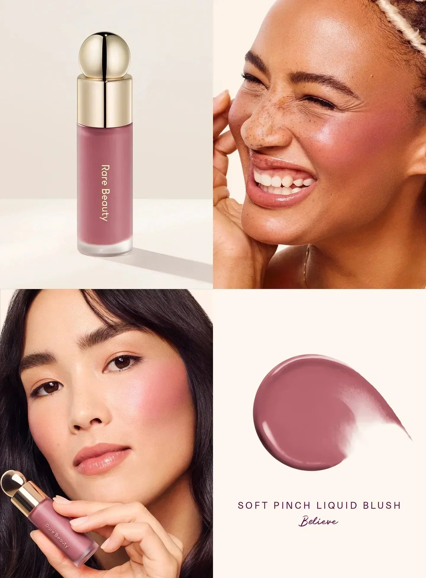 Rare SLEY Beauty Happy Hope Grace Faith Liquid Blusher Lasting Blusher Highlight Contouring Bronzer Liquid Lipstick Gloss Cosmetics