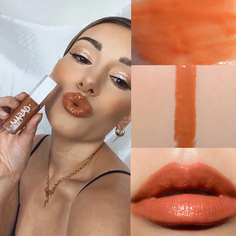 Sley Beauty Lip Gloss Lipstick Water Gloss Highlight Mirror Lasting FUSSY HEAT RIRI Sparkling Charming Moisturizing Cosmetics