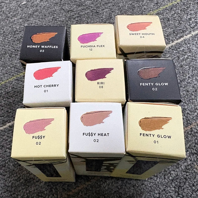 Sley- Beauty Lip Glaze Fuchsia Flex Moisturizing Sequins Lipstick Full Lip Makeup Beginner Transparent Lipstick Female Cosmetics