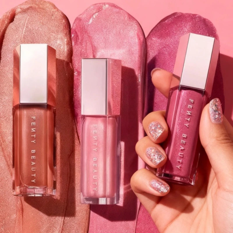 Sley Beauty Lip Gloss Lipstick Water Gloss Highlight Mirror Lasting FUSSY HEAT RIRI Sparkling Charming Moisturizing Lip Care