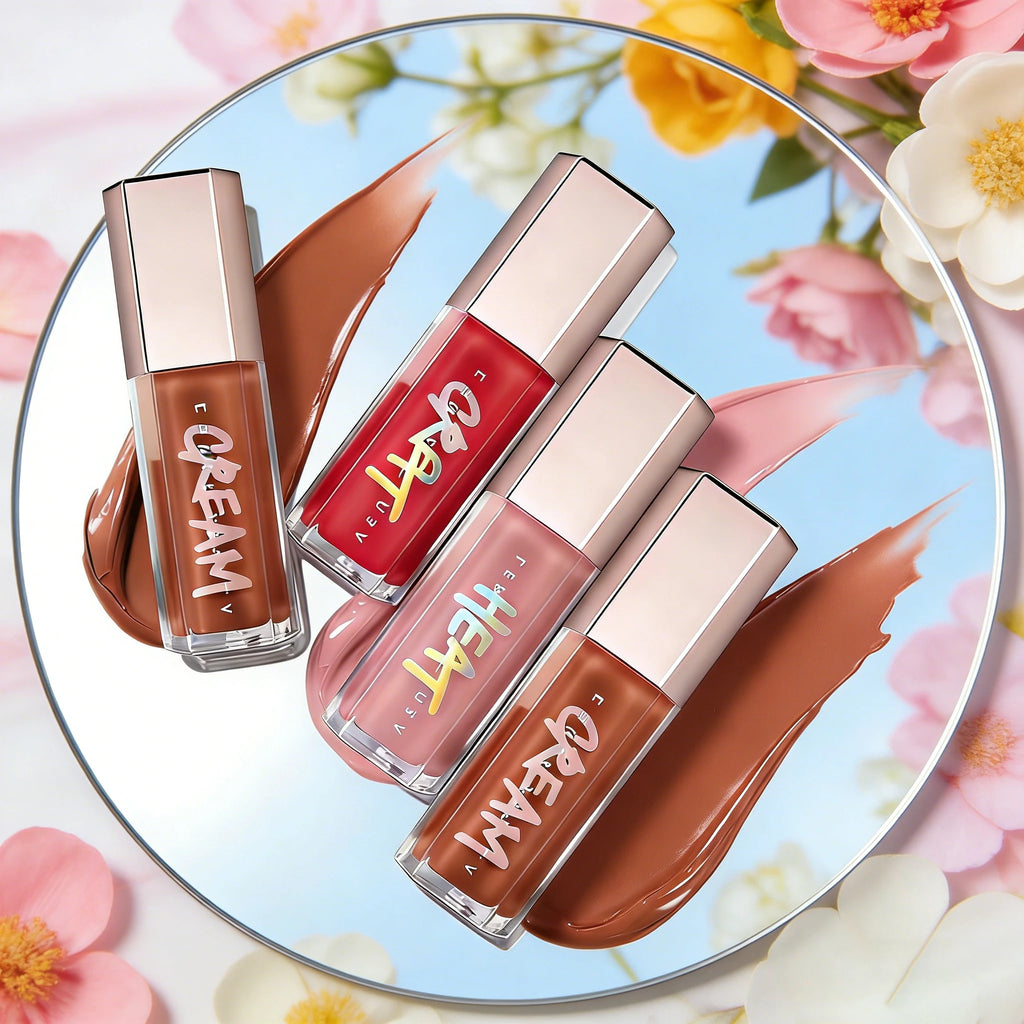 Fenty Beauty-Sley Lip Glaze Color Mirror Shine Glitter Lip Gloss Balm Sexy Lip Plumper Liquid Lipstick Makeup