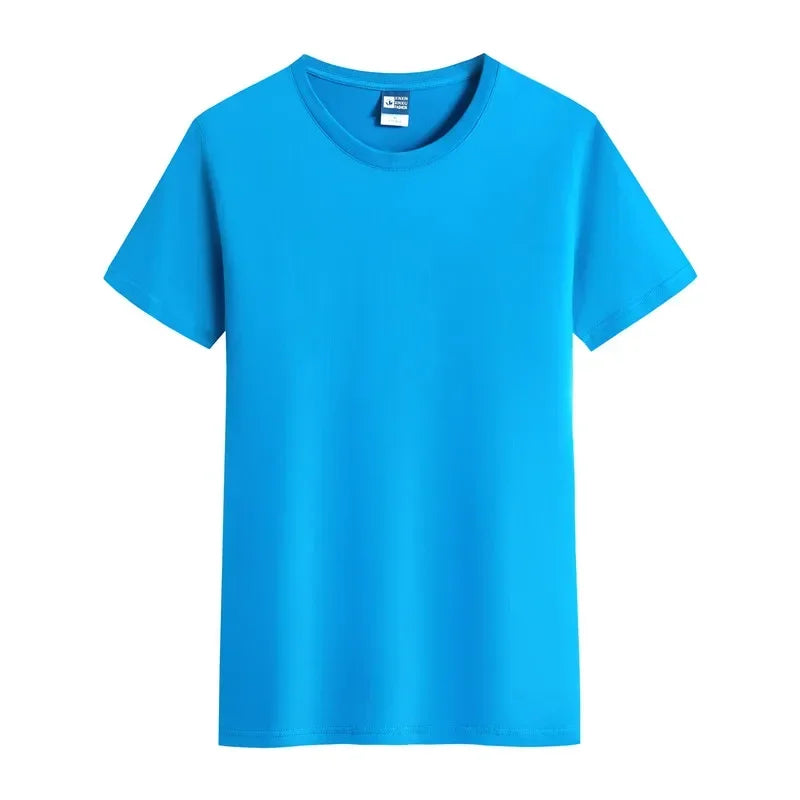 Sley T Shirt Print Logo Women For Men Custom 100% Cotton Advertising Activities Company Friend Gathering Dinner Party Diy Photo Team
