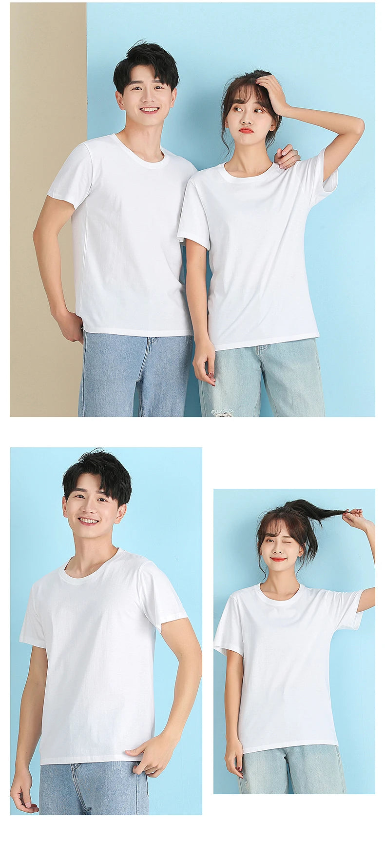 Sley T Shirt Print Logo Women For Men Custom 100% Cotton Advertising Activities Company Friend Gathering Dinner Party Diy Photo Team