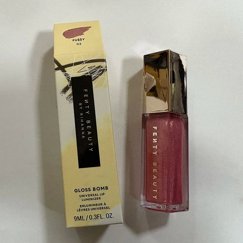 Sley- Beauty Lip Glaze Fuchsia Flex Moisturizing Sequins Lipstick Full Lip Makeup Beginner Transparent Lipstick Female Cosmetics