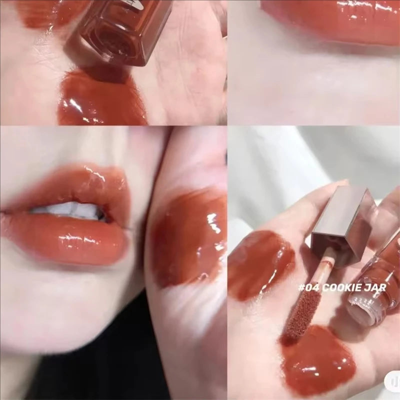 Sley Beauty 15 Colors with Flashing Lip Gloss Portable Lip Gloss Long Lasting Moisturize Easy To Apply Lady Natural Lip Makeup