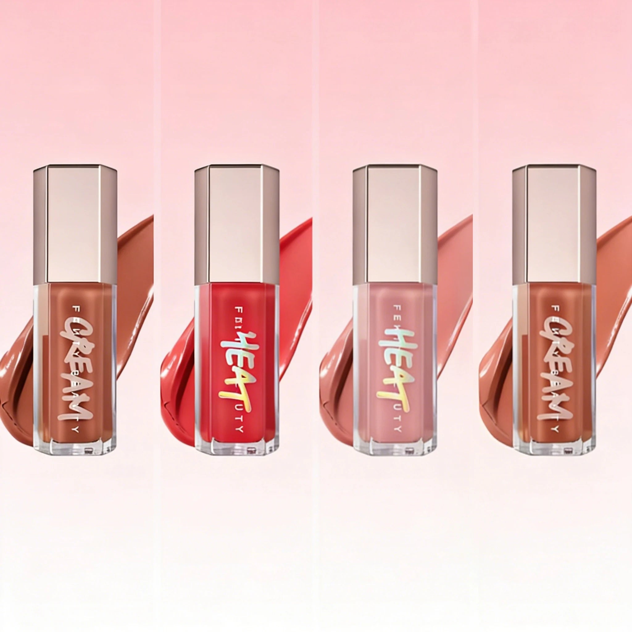 Fenty Beauty-Sley Lip Glaze Color Mirror Shine Glitter Lip Gloss Balm Sexy Lip Plumper Liquid Lipstick Makeup